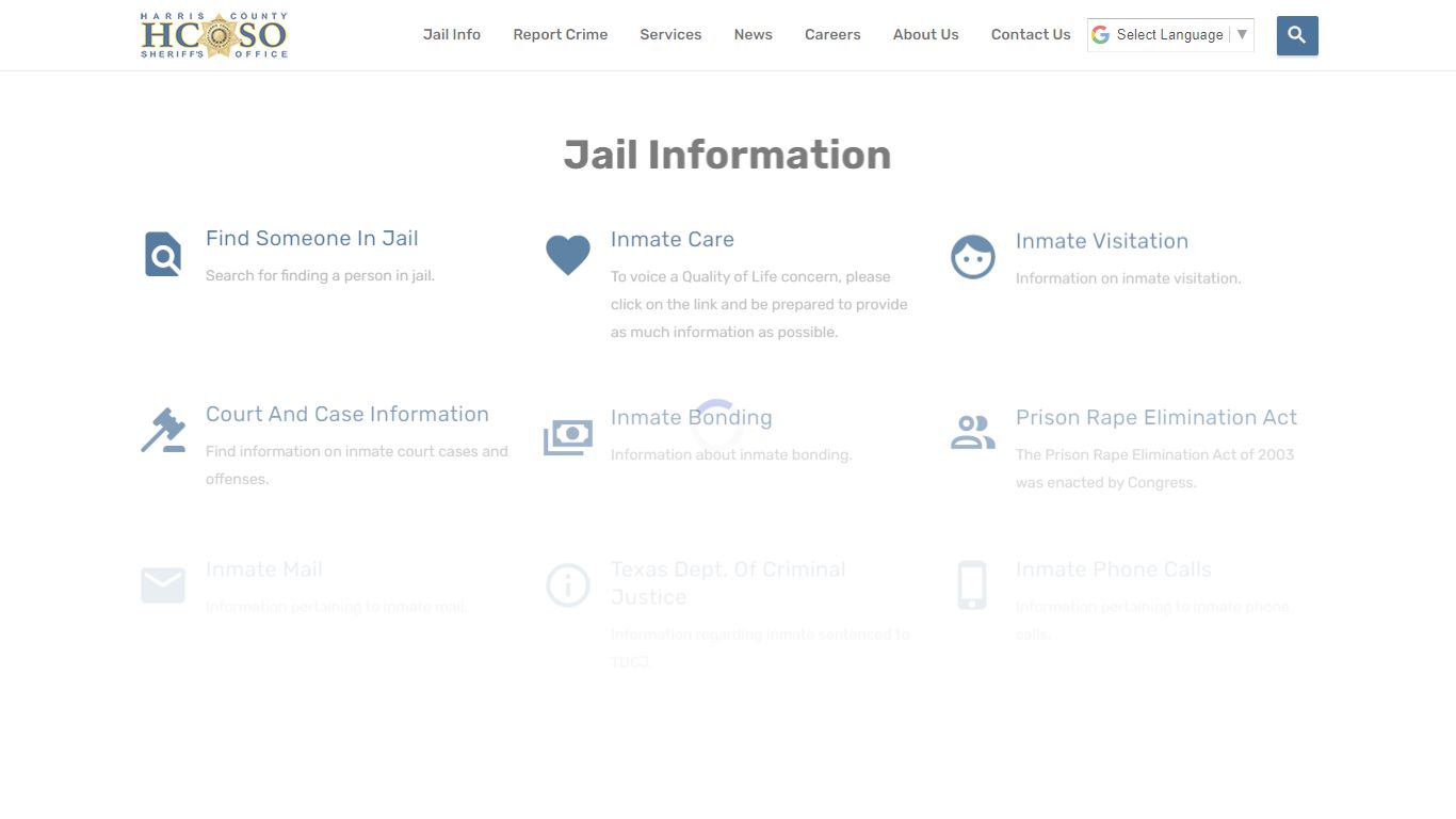 Jail Information—Harris County Texas Sheriff's Office